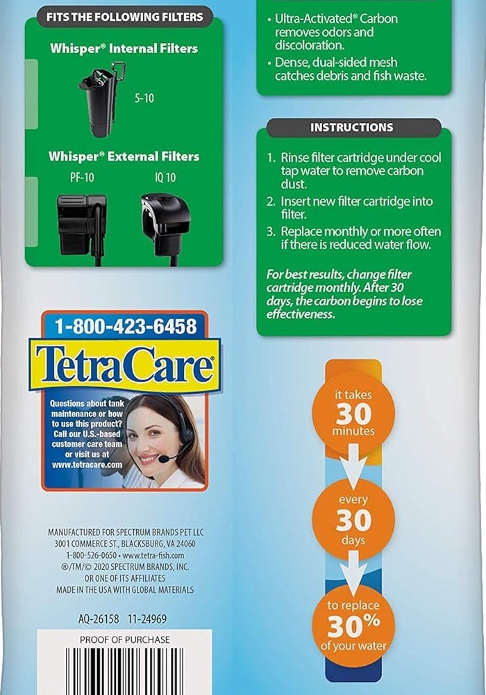 Tetra Whisper BIO-Bag Filter Cartridges, Medium, 1-Pack - Image 2